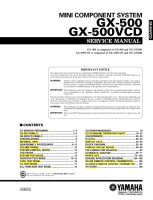 Yamaha GX-500-500-VCD - Service Manual